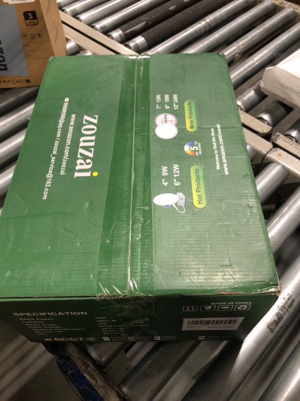 Photo 1 of zouzai 24 Pack 6 Inch Ultra-Thin LED Recessed Ceiling Light with Junction Box 5CCT Adjustable Dimmable Can-Killer Downlight - ETL and Energy Star Certified (24 Pack,5CCT, 6 Inch)