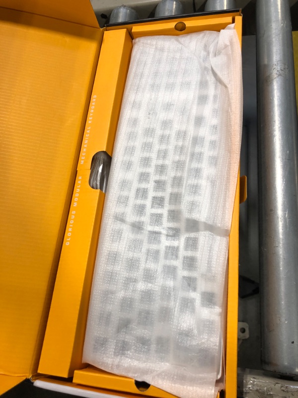 Photo 1 of GLORIOUS Gaming GMMK 2 Full Size (96%) Barebones (Frame Only) - Mechanical Gaming Keyboard Frame, Full Size (96%), Aluminium, Customisable, Per Key RGB, American QWERTY Layout - White