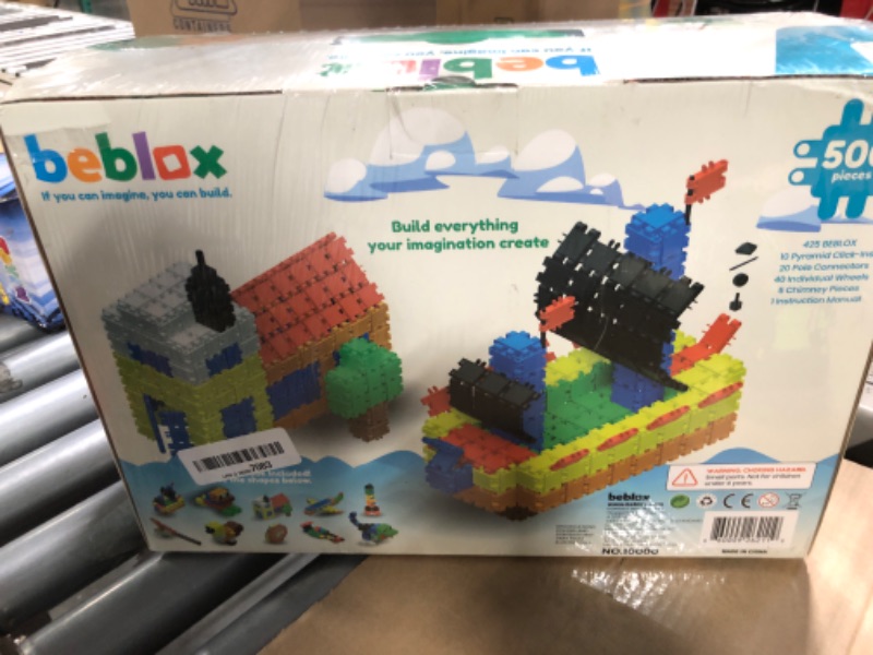 Photo 2 of BEBLOX Building Blocks | Building Toys for Kids Ages 4-8 500-piece Set - Learning & Educational Fun Stem Toys - Birthday Gifts for Boys & Girls Age 4 5 6 7 8 9 10 11 & 12 Year Old Toys