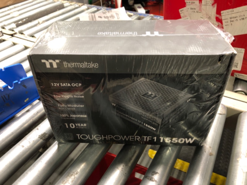 Photo 2 of ** factory sealed***Thermaltake Toughpower TF1 1550W 80+ Titanium Analog Controlled SLI & CrossFire Ready Full Modular Power Supply, Industrial Grade Protection, 100% JP Caps, 10 Year Warranty, PS-TPD-1550FNFATU-1