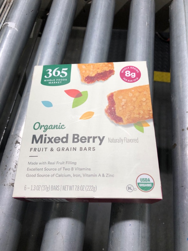 Photo 1 of 365 by Whole Foods Market, Organic Mixed Berry Cereal Bar 6 Count, 7.8 Ounce