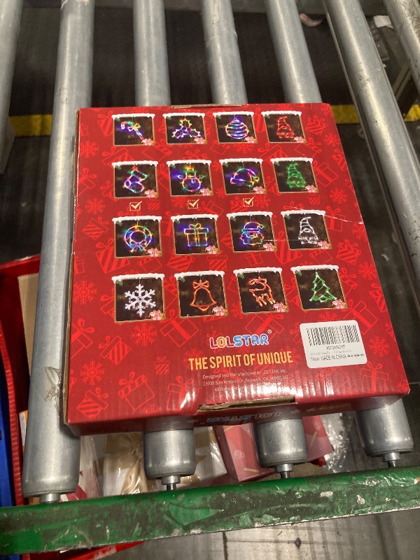 Photo 1 of ***USED***LOLStar Christmas Window Lights, 3 Pack Multicolor Christmas Stocking, Snowman, Santa Hat Lights with Suction Cup, Timer Function and Slow Fade Mode Battery Operated Lights for Christmas Decoration