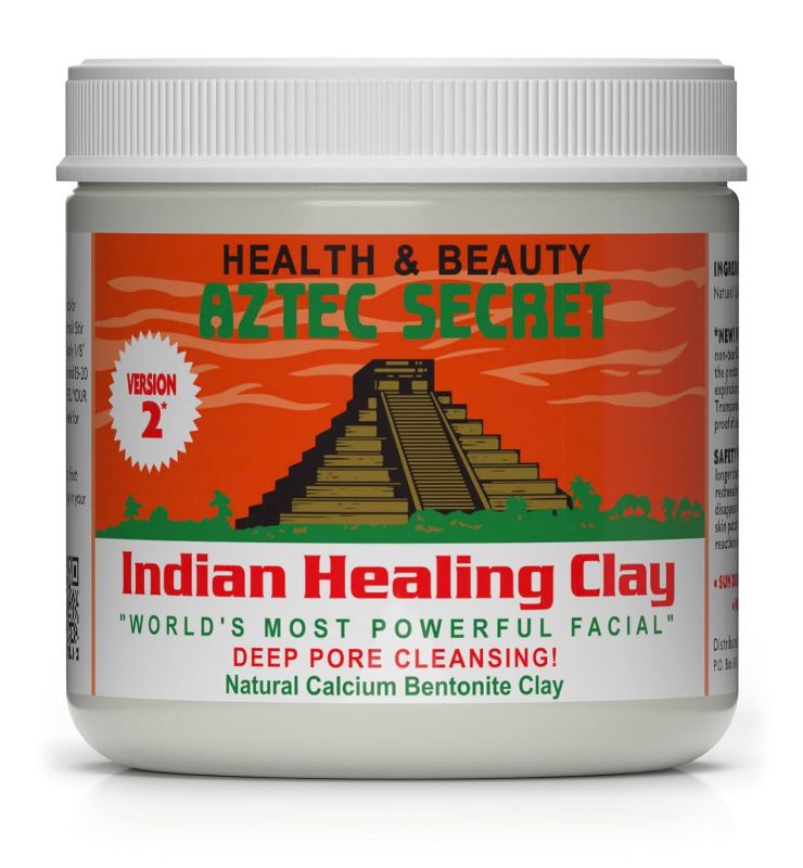 Photo 1 of Aztec Secret– Indian Healing Clay 1 lb – Deep Pore Cleansing Facial & Body Mask – The Original 100% Natural Calcium Bentonite Clay – New Version 2
