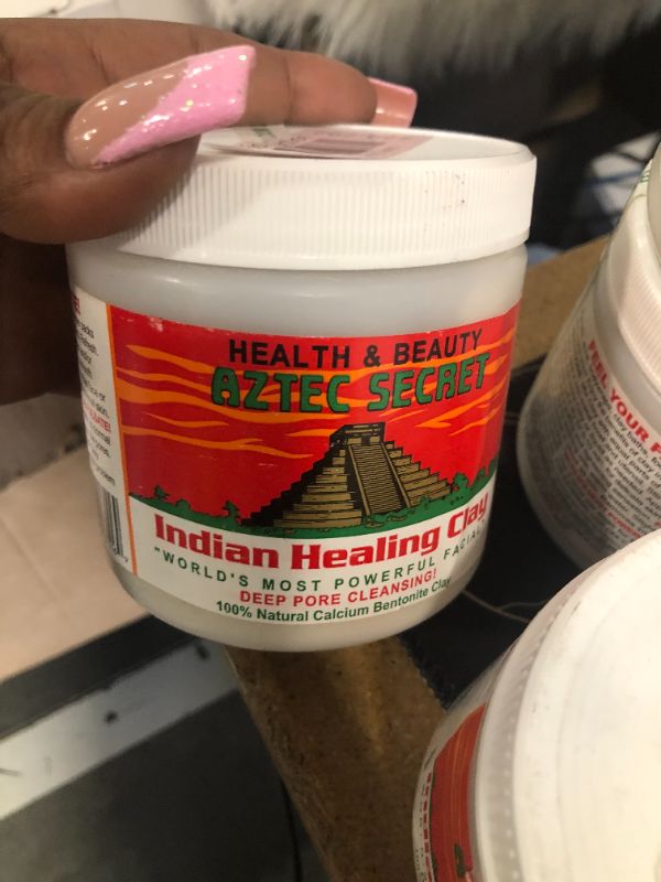 Photo 3 of Aztec Secret– Indian Healing Clay 1 lb – Deep Pore Cleansing Facial & Body Mask – The Original 100% Natural Calcium Bentonite Clay – New Version 2
