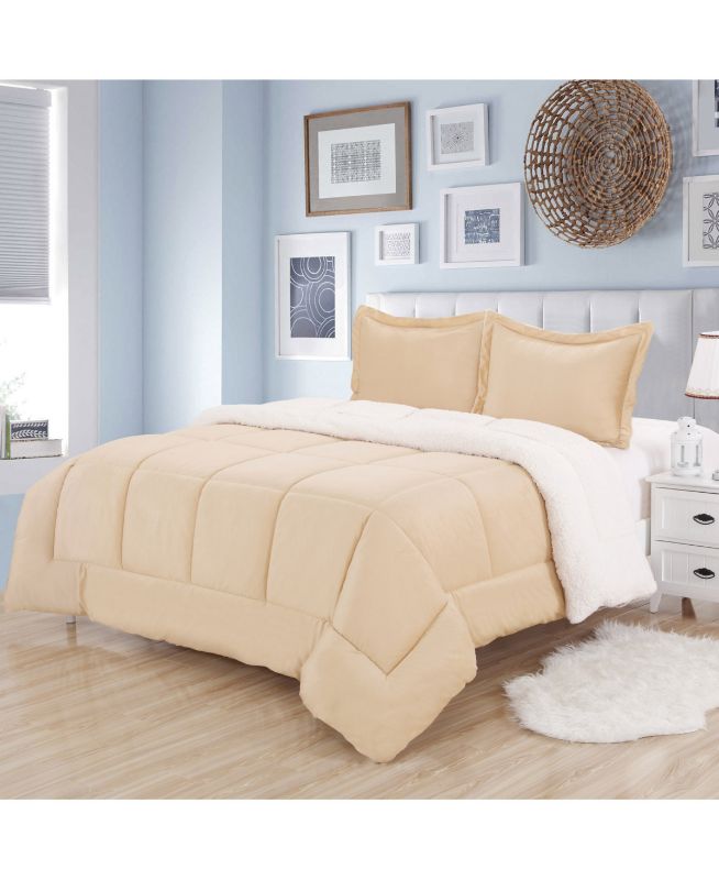 Photo 1 of 	Sherpa Reversible Comforter and Sham Set - Sweet Home Collection