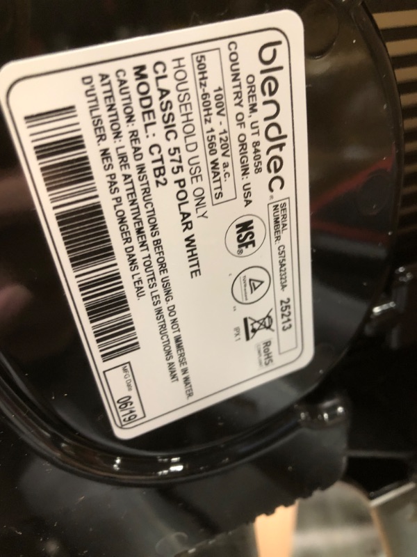 Photo 5 of ***Stock photo is a similar item, not exact*** Blendtec Total Classic Original Blender - WildSide+ Jar (90 oz) - Professional-Grade Power - 6 Pre-programmed Cycles - 10-speeds 