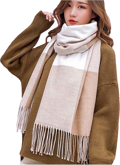 Photo 1 of ***Stock photo is a similar item*** Wander Agio Women's Fashion Scarves Long Shawl Winter Thick Warm Knit Large Plaid Scarf
