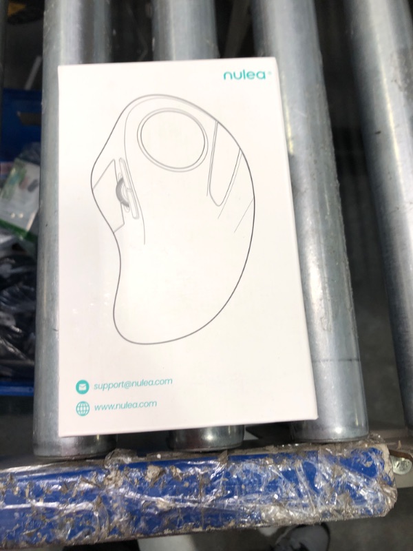 Photo 1 of Nulea M505B Wireless Trackball Mouse, Rechargeable Ergonomic RGB Rollerball Mouse, Easy Index Finger Control with 5 Adjustable DPI, 3 Device Connection for PC, Laptop, iPad, Mac, Windows, Android