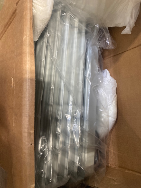 Photo 1 of DeLonghi Radia S Oil-Filled Radiator Space Heater, Full Room Quiet 1500W, Adjustable Thermostat, 3 Heat Settings, Digital Timer, ECO Energy Saving Mode, Safety Features, Light Gray, TRRS0715E