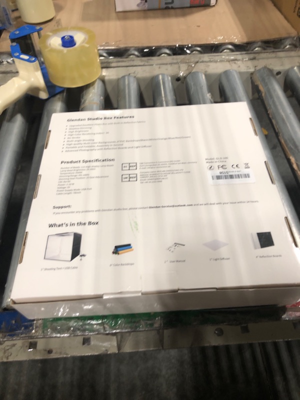 Photo 1 of Glendan Portable Photo Studio Light Box,12"x12" Professional Dimmable Shooting Tent Kit with 112 LED Lights & 6 Backdrops for Jewelry and Small Items Product Photography