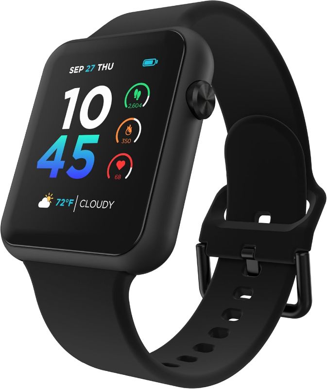 Photo 1 of iTouch Air 4 Smartwatch - Fitness Tracker, Heart Rate Monitor, Customizable Watch Face - Activity and Calorie Tracker - 100+ Sports Modes - Bluetooth Connectivity