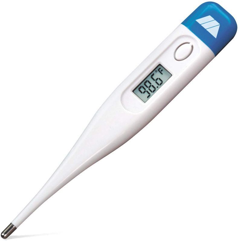 Photo 1 of (12 Pack) Mabis Digital Thermometer for Babies Children and Adults for Oral Rectal/Underarm Use Clinically Accurate Within 60 Seconds Blue
