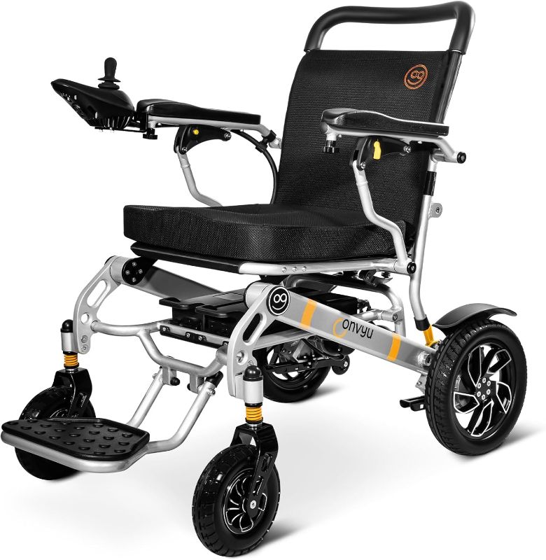 Photo 3 of 28 Miles Long Travel Range, 600W Motor, 120W Fast Charge, CONVYU Electric Wheelchairs for Adults, Power Wheelchair for Seniors, Lightweight Foldable All Terrain Motorized Wheelchair, Airline Approved 
***** similar*****