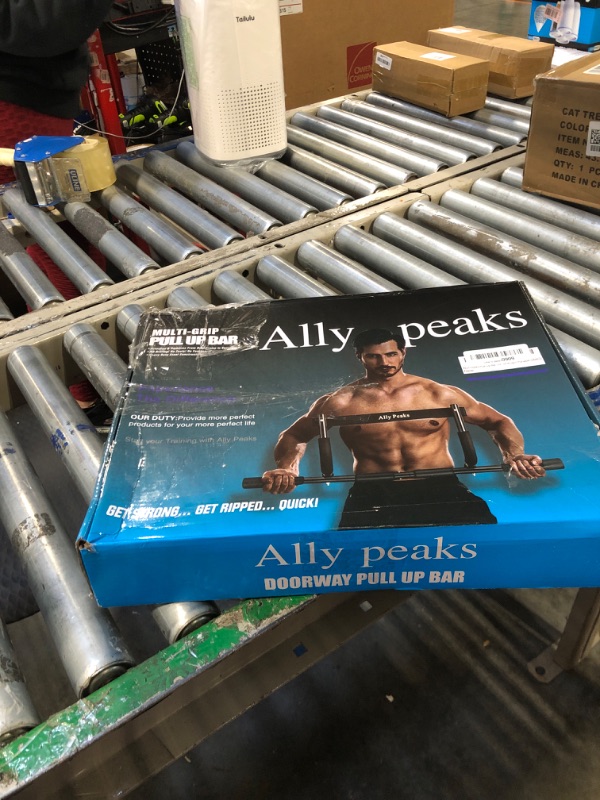 Photo 2 of Ally Peaks Pull Up Bar for Doorway Thickened Steel Max Limit 440 lbs Upper Body Fitness Workout Bar Multi-Grip Strength for Doorway Indoor Chin-Up Bar Fitness Trainer for Home Gym Portable