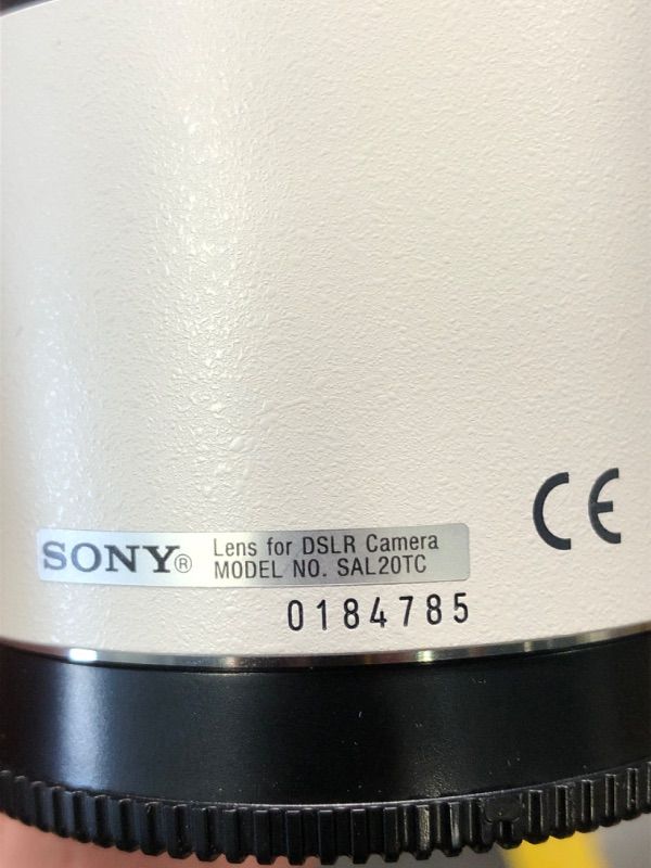 Photo 4 of ***looks almost new*** Sony SAL-20TC 2.0x Teleconverter Lens for Sony Alpha Digital SLR Camera