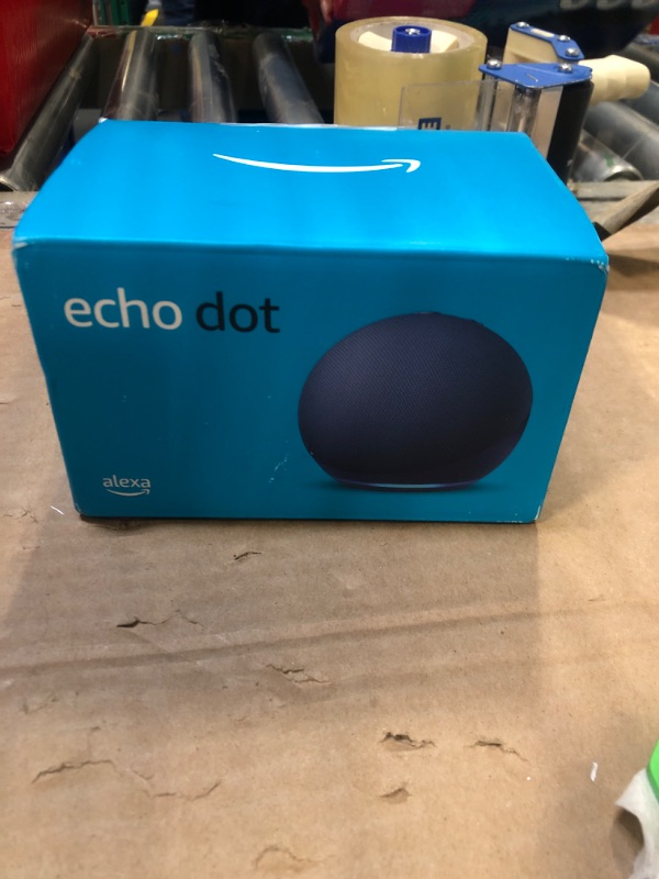 Photo 2 of Amazon Echo Dot (newest model), With bigger vibrant sound, helpful routines and Alexa, Deep Sea Blue