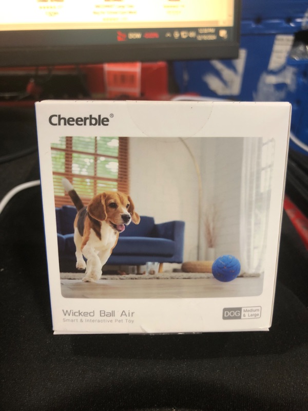 Photo 2 of ?New Material?Cheerble Smart Interactive Dog Toy, Wicked Ball AIR, Automatic Moving, Bouncing, and Rotating Ball, E-TPU Material, IPX7 Waterproof Rating, Active Rolling Ball for Medium and Large Dogs