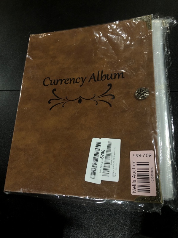 Photo 2 of 120 Pockets Currency Album, Paper Money Banknote Collection Book Bills Holders Supplies for Collectors (40 Sheets)