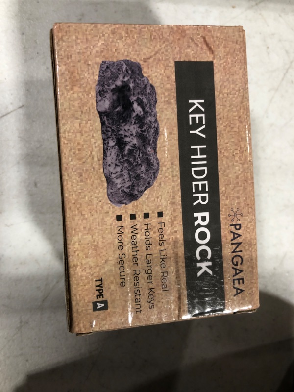 Photo 2 of (Type-A (Black), 1 Pack) Fake Rock - Looks Stone - Safe for Outdoor Outdoor Secret Safe Box for Keys, Fake Stone Rock Yard House Accessories