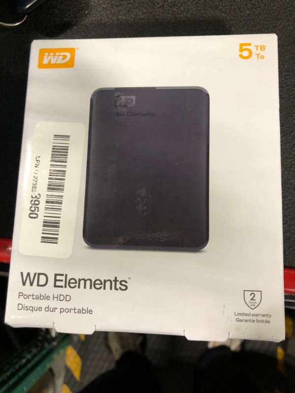 Photo 1 of WD 5TB Elements Portable External Hard Drive for Windows