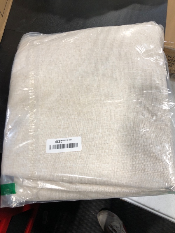 Photo 1 of 100% Blackout Shield Linen Blackout Curtains for Bedroom 84 Inches Long