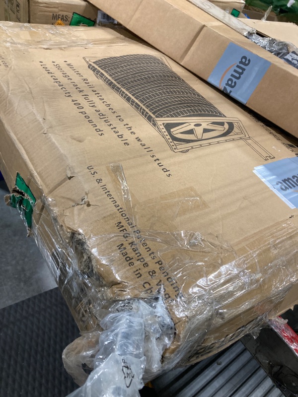 Photo 1 of LOBUNS Tire Display Rack Floor-Standing Car Tire Storage Rack,Tire Rack for Garage, Heavy Duty Tire Rack, Rolling Tire Shelf, Car Tire Stand with Wheels, Workshop Shelving, 127x60x60cm, Orange