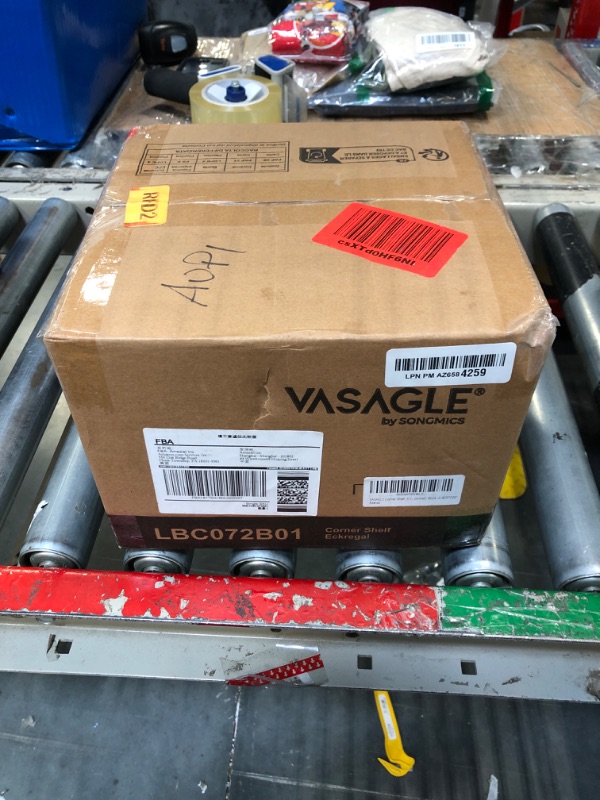 Photo 1 of VASAGLE Corner Shelf Wall Mount, 5-Tier Floating Corner Bookshelf, Plant Shelf for Bedroom, Living Room, Bathroom, Home Office, Ink Black