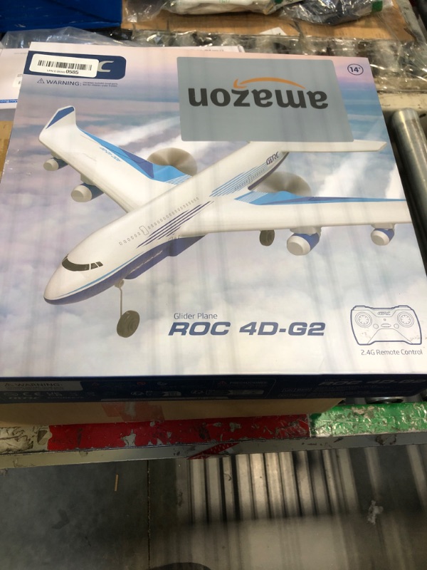 Photo 1 of 4DRC RC Plane,G2 Remote Control Jet Airplane for Beginners Adult, Ready to Fly Airplane with One Key Aerobatic,LED Light,4-Axis Fighter Jet,2.4Ghz Plane for Kids Boys Girls Beginner,2 Battery