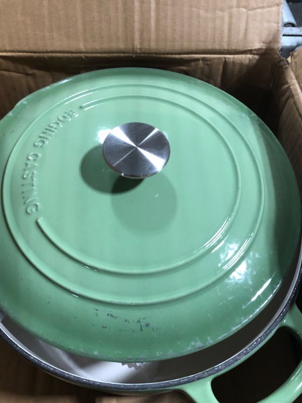 Photo 3 of ****MINOR SCRATCHRES ON THE LID****

Enameled Cast Iron Dutch Oven Pot With Lid