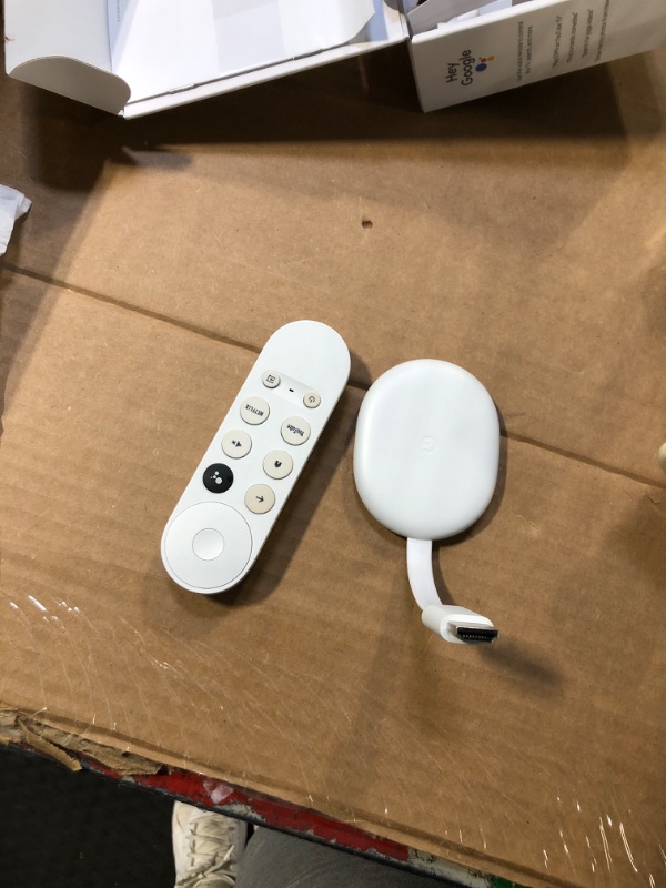 Photo 2 of Google Chromecast with Google TV (4K)- Streaming Stick Entertainment with Voice Search - Watch Movies, Shows, and Live TV in 4K HDR - Snow