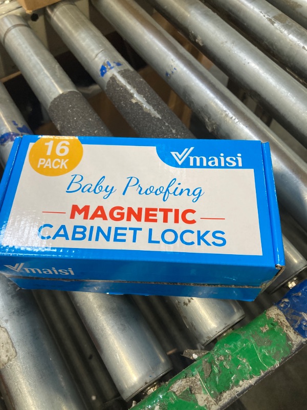 Photo 2 of 16 Pack Child Safety Magnetic Cabinet Locks - Vmaisi Children Proof Cupboard Baby Locks Latches - Adhesive for Cabinets & Drawers and Screws Fixed for Durable Protection