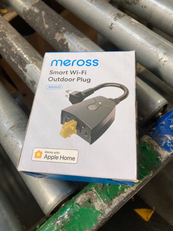 Photo 2 of meross Outdoor Smart Plug Compatible with Apple HomeKit, Siri, Alexa, Google Assistant and SmartThings, Waterproof WiFi Outdoor Outlet, Remote & Voice Control, Timer, FCC and ETL Certified