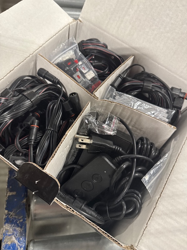 Photo 1 of ASAHOM Permanent Outdoor Lights Pro, 100ft with 72 RGBCW LED Smart Eave Lights, 90lm White, IP67 Waterproof, 100 Scenes Modes for Halloween Christmas Decor Party House Daily Lighting, Black