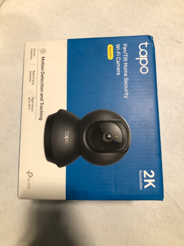 Photo 1 of TP-Link 2K Pan/Tilt Indoor Security Camera for Baby Monitor