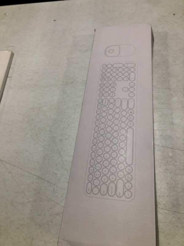 Photo 1 of seenda Wireless Keyboard and Mouse, USB & Type C Keyboard Mouse Combo, Full Size Purple Wireless Keyboard Compatible for Win 7/8/10, MacBook Pro/Air, Laptop, PC - Purple Green