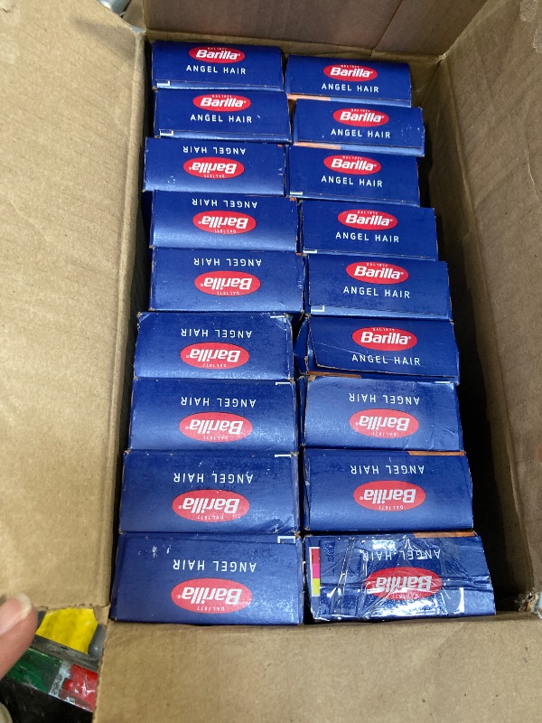 Photo 2 of ***18 unit*** Barilla Angel Hair Pasta, 16 oz. Box (Pack of 20) - Non-GMO Pasta Made with Durum Wheat Semolina - Kosher Certified Pasta