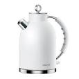 Photo 1 of ASCOT Electric Kettle, Electric Tea Kettle Hot Water Kettle Stainless Steel Kettle 1.5L 1500W Tea Heater & Boiling Water, Auto Shut-Off and Boil-Dry Protection (Matte White)