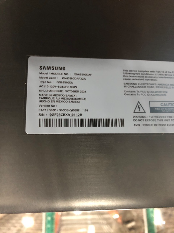 Photo 1 of ***new, just open for test*** SAMSUNG 65-Inch Class OLED 4K S90D Series HDR+ Smart TV w/Dolby Atmos, Object Tracking Sound Lite, Motion Xcelerator, Real Depth Enhancer, 4K AI Upscaling, Alexa Built-in (QN65S90D, 2024 Model)
