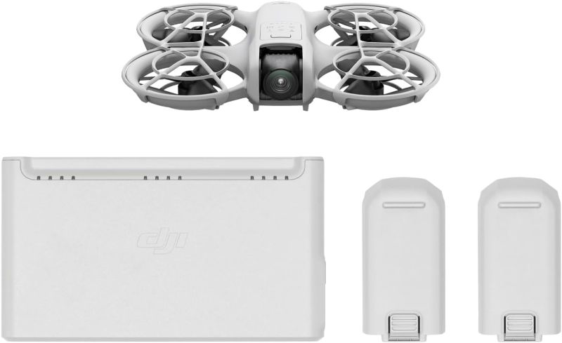 Photo 1 of ***new, just open to check item damage by shipping or not*** DJI Neo Three-Battery Combo, Mini Drone with 4K UHD Camera for Adults, 135g Self Flying Drone that Follows You, Palm Takeoff, AI Subject Tracking, QuickShots, Stabilized Video (Controller-Free)
