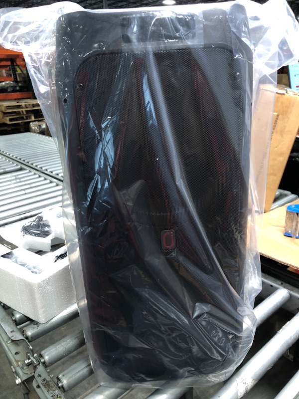 Photo 1 of *****FINAL SALE, PRICEDROP****  JYX Karaoke Machine with 2 Wireless Microphones for Adults, 8" Big Bluetooth Party Speaker with 500W Peak Power, PA System with LED Disco Light, Rolling Wheels and Trolley, Perfect for Outdoor Home