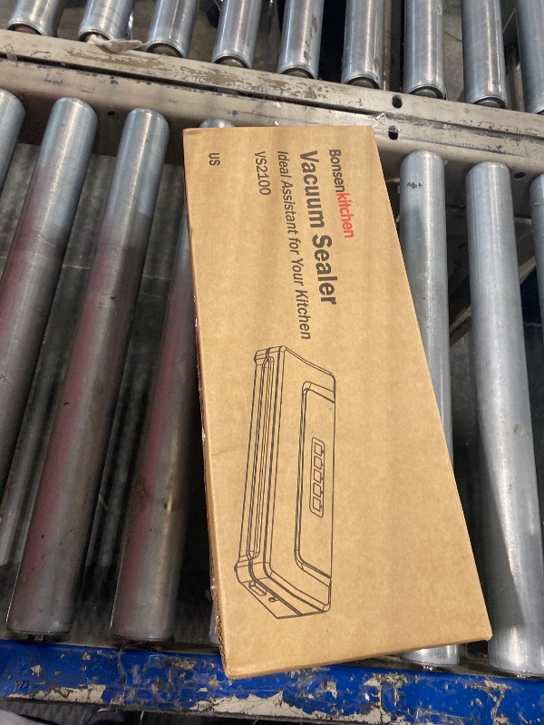 Photo 1 of Bonsenkitchen Vacuum Sealer Machine, Fast-Compact Food Sealer, Multi-Functional Food Vacuum Sealer with 5 Vacuum Bags & Accessory Hose, Globefish Technology for High-Speed Continuous Working, Silver