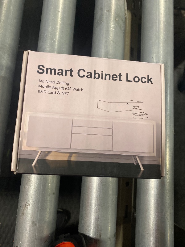 Photo 1 of Dhiedas Smart Cabinet Lock, Hidden RFID Drawer Lock, Electronic Keyless Bluetooth Child Safety Baby Proofing Drawer Lock for Adults Liquor Furniture Cupboard Pantry File White