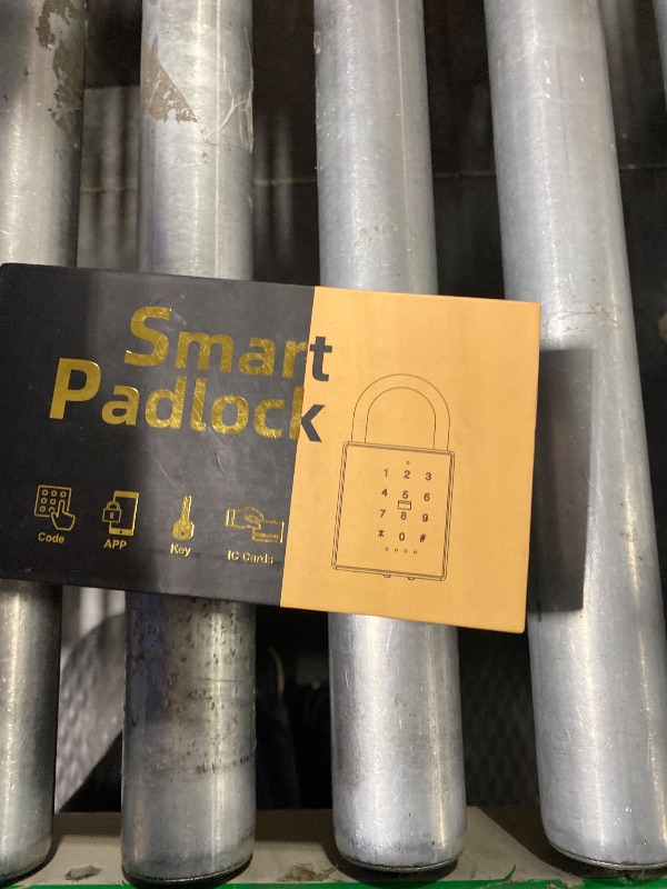 Photo 1 of eLinkSmart Heavy Duty Smart Padlock with Key, Pad Locks with Code Keypad, Weatherproof Bluetooth RFID Keyless Electronic Digital Combination Lock for Outdoor Fence Gate Pool Shed Gym Locker Storage