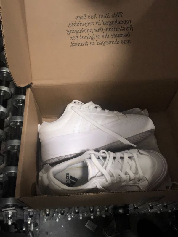 Photo 3 of ***USED***adidas Women's Bravada 2.0 Platform Sneaker, White/White/Chalk White, 6