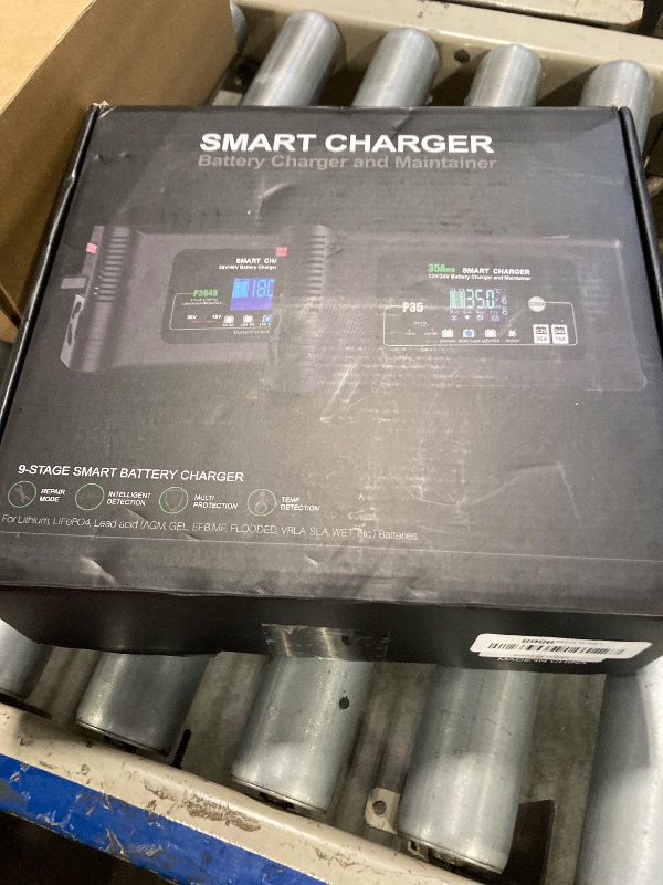 Photo 2 of 35Amp Car Battery Charger, 12V 35A/24V 18A Lithium LiFePO4 Lead Acid AGM/Gel/SLA.. Battery Desulfator, Trickle Charger/Maintainer for Car Boat Motorcycle Truck Lawn Mower
*FOR PARTS ONLY*
*DOES NOT FUNCTION PROPERLY*