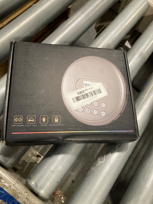 Photo 1 of ARAFUNA CD Player Portable, Rechargeable Portable CD Players for Car with Speakers, Anti-Skip Walkman CD Player with Backlit Button, LCD Display and AUX Cable