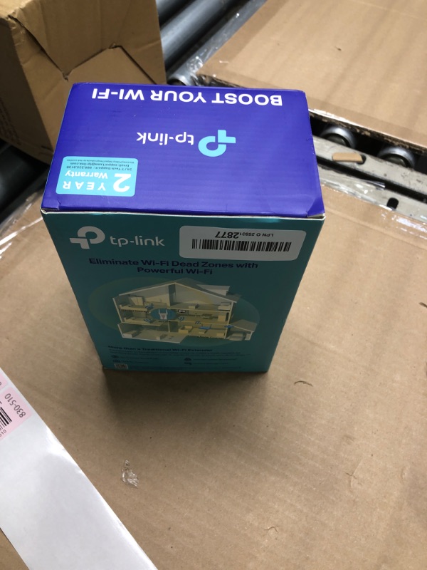 Photo 1 of TP-Link AX1800 WiFi 6 Range Extender with Ethernet Port Internet Signal Booster for Home Dual-Band Wireless Repeater Amplifier Access Point Mode APP Setup OneMesh Compatible (RE615X)