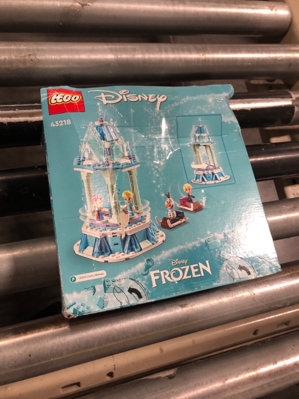 Photo 2 of LEGO Disney Princess Anna's and Elsa's Magic Carousel, Frozen Toy, Inspired by Frozen Ice Palace with 3 Iconic Micro Doll Figures and Olaf Figure 43218