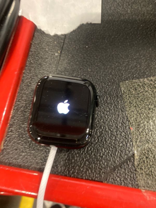 Photo 1 of Apple Watch Series 10 [GPS 42mm case] Smartwatch with Jet Black Aluminium Case with Black Sport Band - M/L. Fitness Tracker