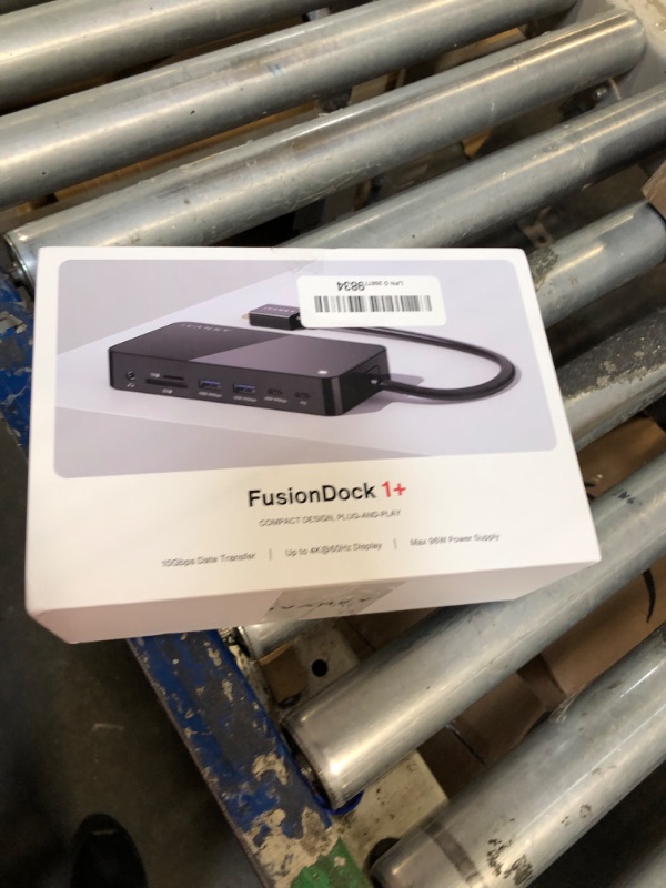 Photo 1 of iVANKY FusionDock 1+ MacBook Pro Docking Station with 180W Power Adapter, 12-in-1 Dual 4K@60Hz USB C Dock for MacBook Pro/Air Thunderbolt 3/4 Dock HDMI 2.0, 96W PD, 6 USB, 2.5Gbps Ethernet SD/TF Audio